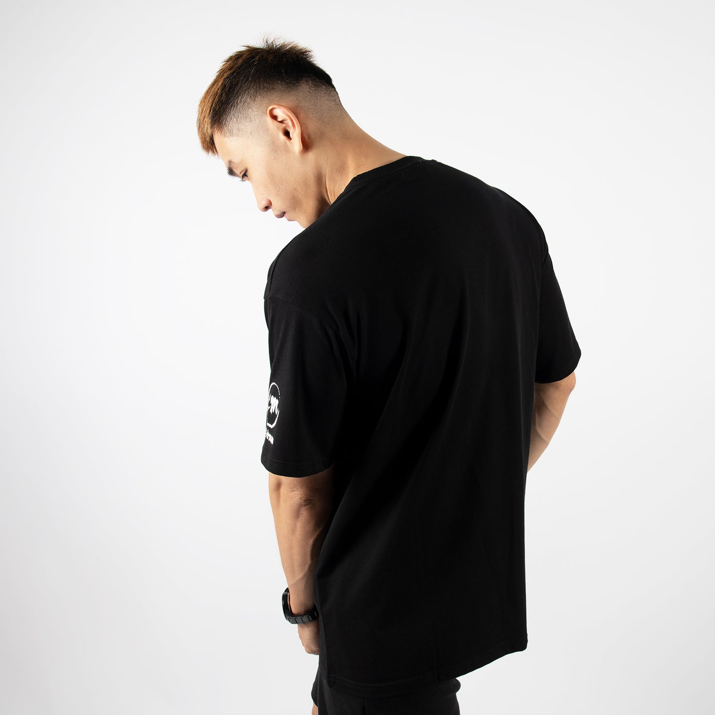 Classic Oversize T-Shirt chairman Sleeve in schwarz