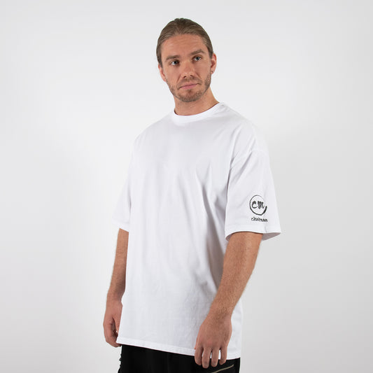 Classic Oversize T-Shirt chairman Sleeve in weiß